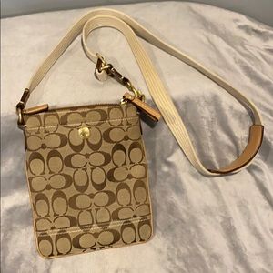 Coach Signature Slim File Crossbody Bag